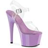 Pleaser - ADORE708 Sandale à bride à la cheville - Transparent/Violet Product image